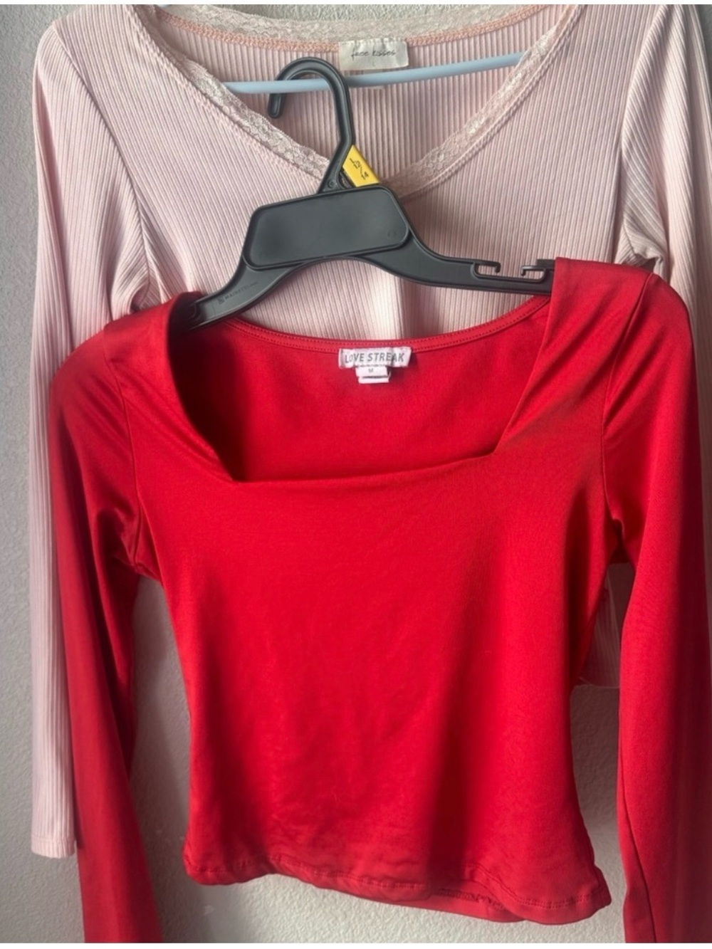 Free Kisses Blush Ribbed Top